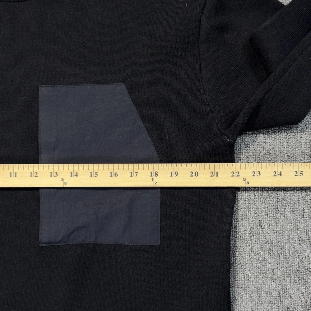 ZARA Men's Sweater‎ Large Black Knit Long Sleeve Crewneck Pullover Size Medium